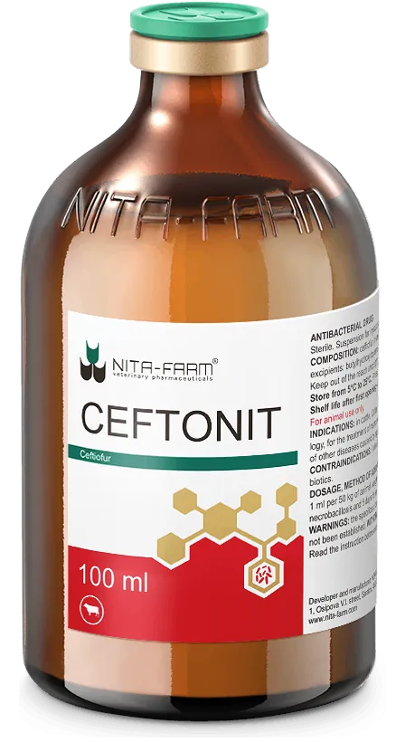 Use of the Product Ceftonit for the Treatment of Mastitis in Cows