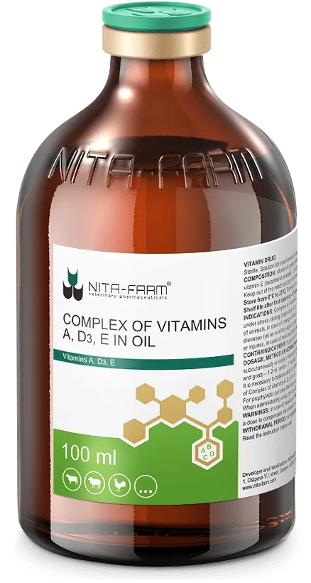 Complex of vitamins A, D₃, E in oil